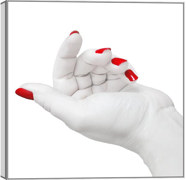 Red Nails Canvas Print by Alice Gosling