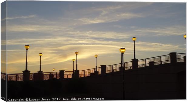 Sunset sky lights Canvas Print by Lawson Jones