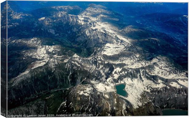 Crossing The Alps Canvas Print by Lawson Jones