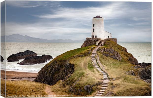 Old lighthouse Goleudy Twr Mawr, Anglesey Canvas Print by Paul Praeger