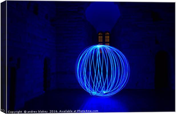 Orb At castle Keep Canvas Print by andrew blakey
