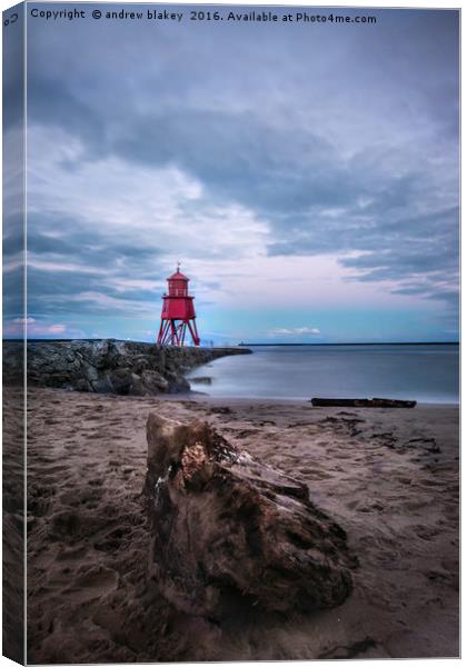Littlehaven and the Groyne Canvas Print by andrew blakey