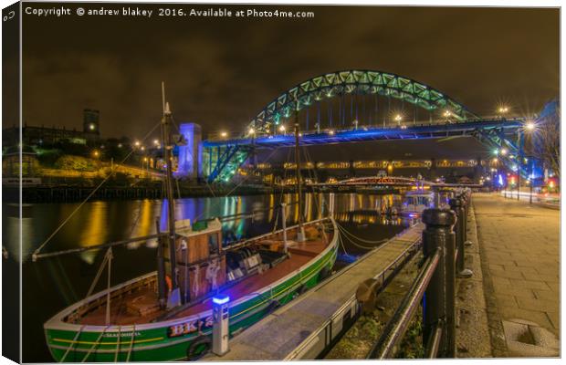 Seine netter by the Tyne Bridge Canvas Print by andrew blakey