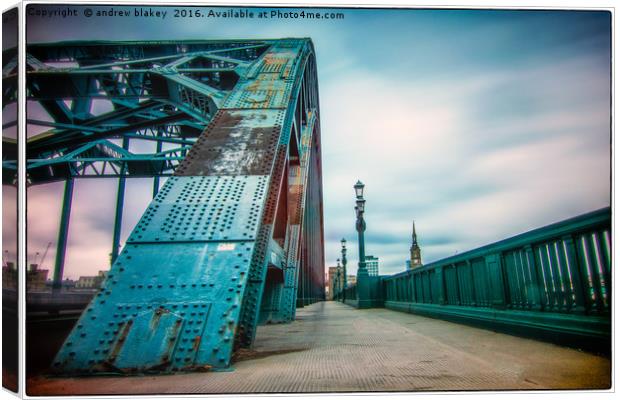 The Tyne Bridge Canvas Print by andrew blakey