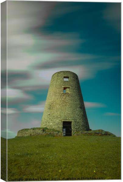 The Mystique of Cleadon Mill Canvas Print by andrew blakey