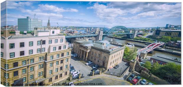 Quayside Vista Canvas Print by andrew blakey