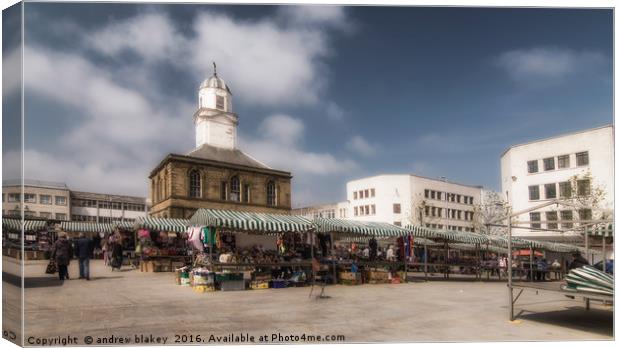 Market Day Canvas Print by andrew blakey