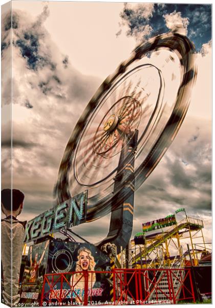 The Hypnotic Hoppings Canvas Print by andrew blakey