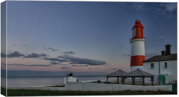 Souter Lighthouse Canvas Print by andrew blakey