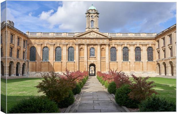 The Queen's College, Oxford Canvas Print by Richard Downs