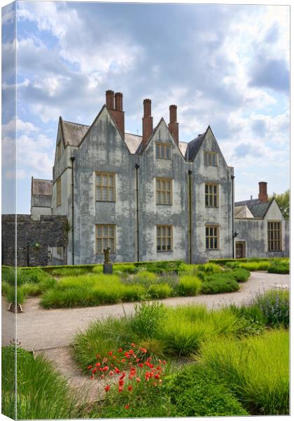 St Fagans Castle Gardens Canvas Print by Richard Downs