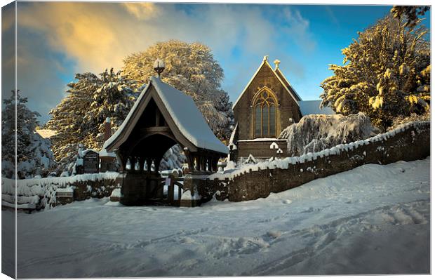 St Catwg's Church, South Wales Canvas Print by Richard Downs