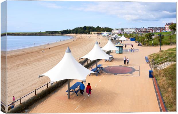 The promenade, Barry Island Canvas Print by Richard Downs
