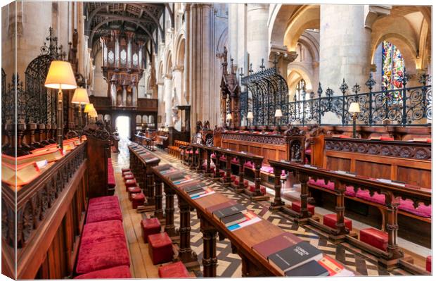 Christ Church Cathedral, Oxford Canvas Print by Richard Downs