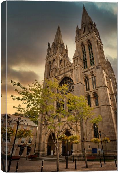 Truro Cathedral Canvas Print by Richard Downs