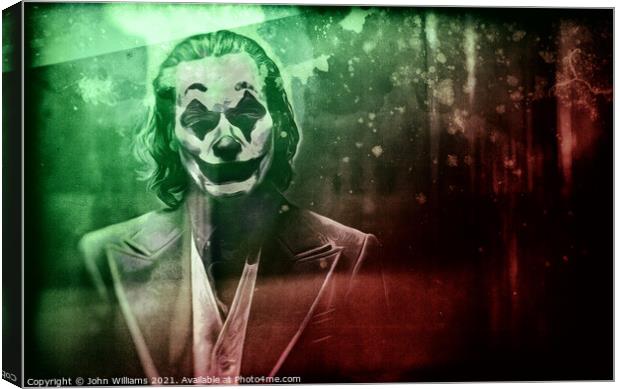 The Joker Art Image Canvas Print by John Williams