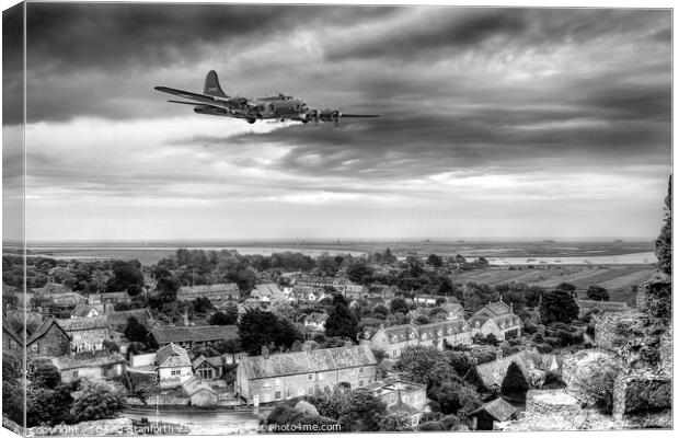 B17 Nearly Home Canvas Print by David Stanforth