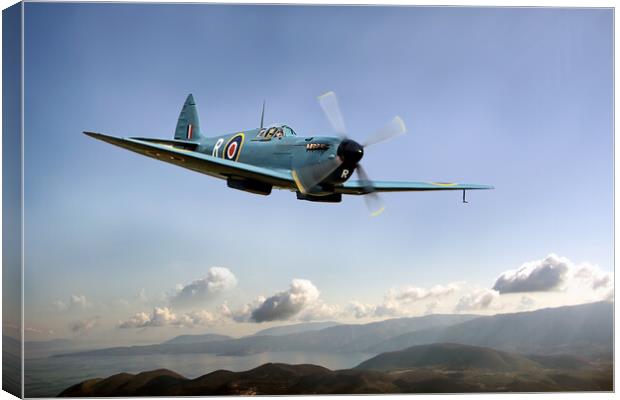 Reconnaissance Spitfire Canvas Print by David Stanforth