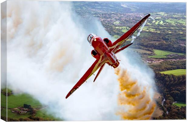 Red Arrow - Up in Smoke  Canvas Print by David Stanforth