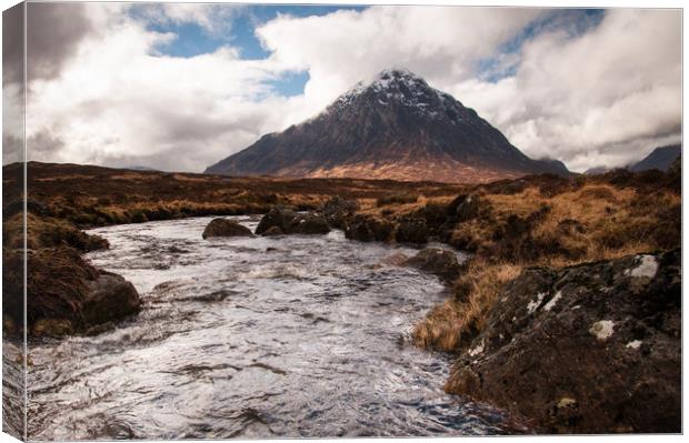 Buachaille Etive Mor Canvas Print by Willie Cowie
