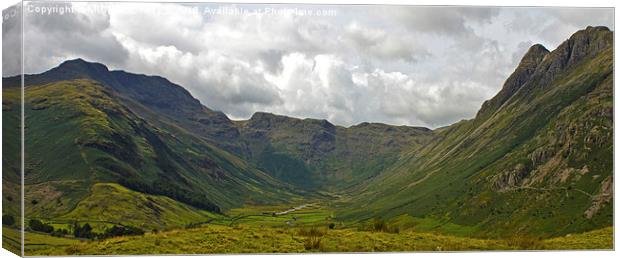 Langdale Valley Canvas Print by MICHAEL YATES