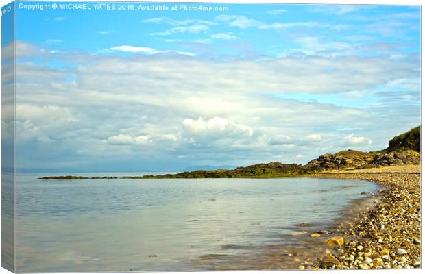 Serenity by the Rocky Coast Canvas Print by MICHAEL YATES