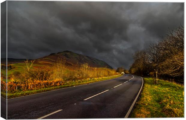 Stormclouds over Cumbria Canvas Print by Pete Watson