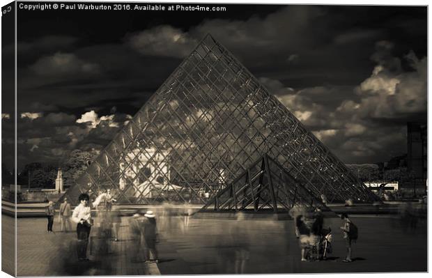 Ghosts of the Louvre Canvas Print by Paul Warburton