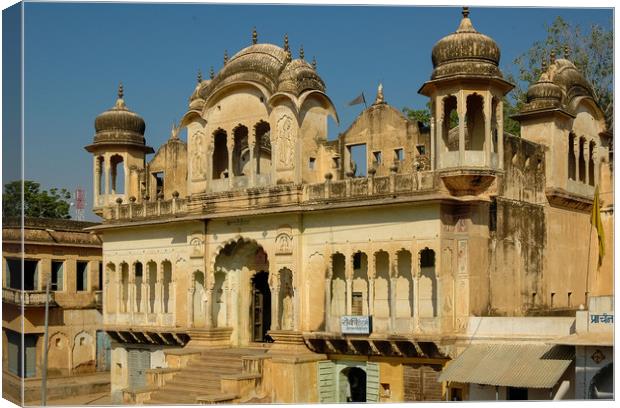 Haveli of Shekhawati Canvas Print by Annette Johnson