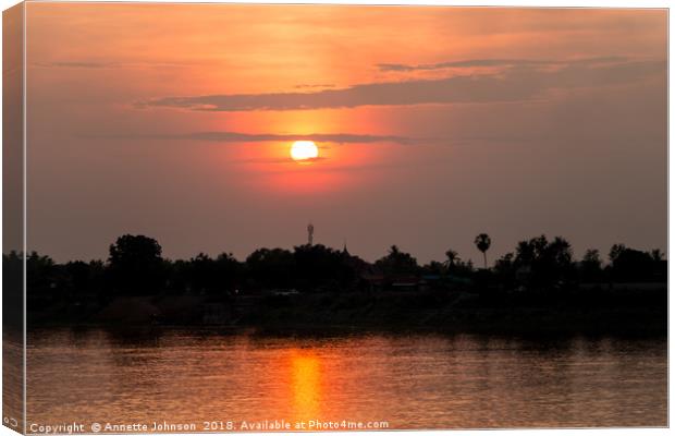 Laotian Sky Canvas Print by Annette Johnson