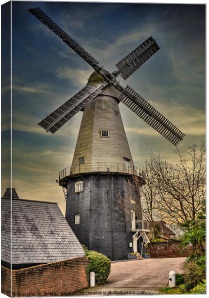 Towering Union Mill Canvas Print by Jeremy Sage