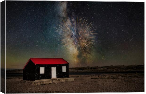 Iconic Grans Hut at Rye Harbour Canvas Print by Jeremy Sage