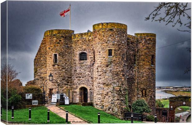 Rye Castle Canvas Print by Jeremy Sage
