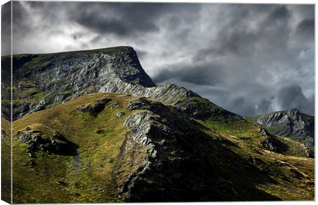 Foule Crag and Sharp Edge  Blencathra Canvas Print by Martin Lawrence