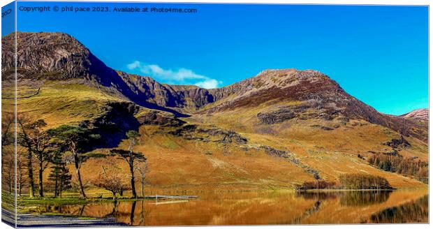 Buttermere Canvas Print by phil pace