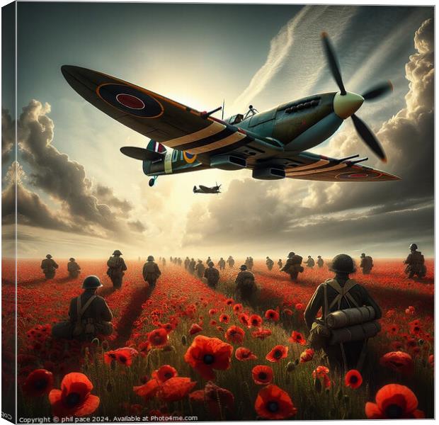 The Batte Field 3 Canvas Print by phil pace