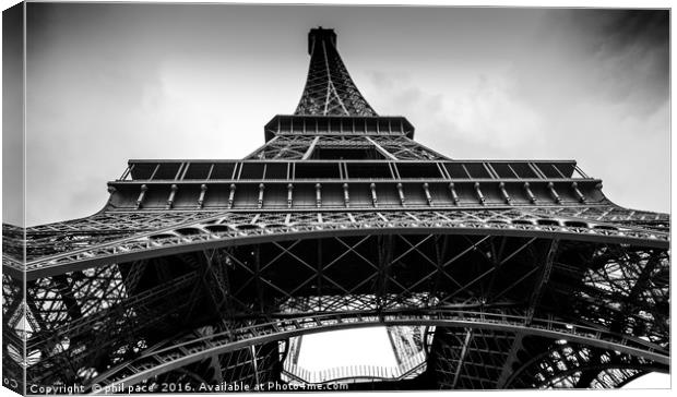 Eiffel Towers  Canvas Print by phil pace