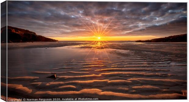 Dazzling Ripples Canvas Print by Norman Ferguson