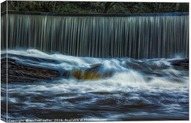 The Weir  Canvas Print by michael collier