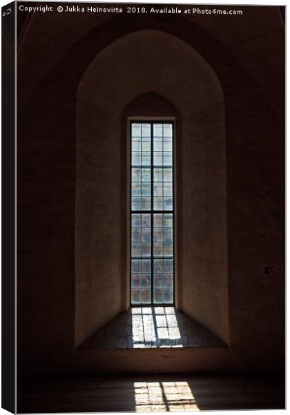 Light Through The Castle Window Canvas Print by Jukka Heinovirta