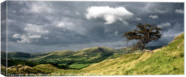 Howgills View Pano Canvas Print by Alex Johnson