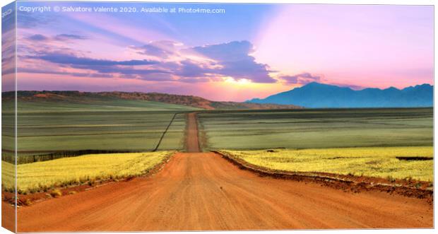 strada senza fine Canvas Print by Salvatore Valente