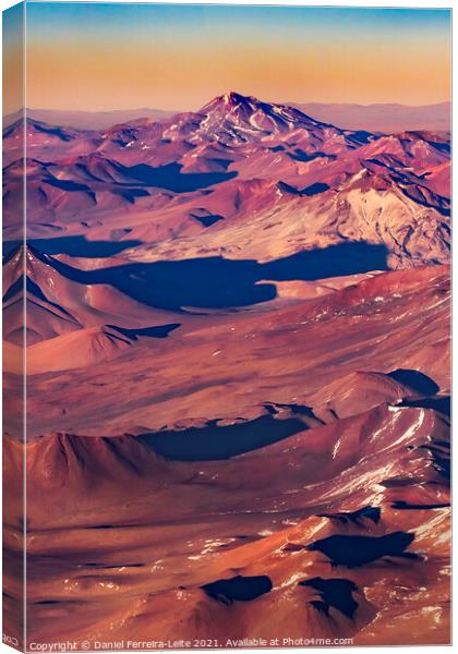 Andes Mountains Aerial Landscape Scene Canvas Print by Daniel Ferreira-Leite