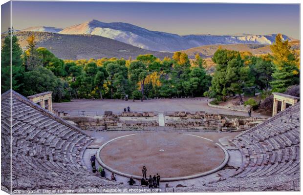 Epidaurus Theater, Peloponnesse, Greece Canvas Print by Daniel Ferreira-Leite
