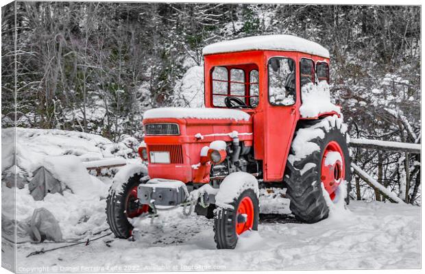 Tractor Parked, Olympus Mount National Park, Greece Canvas Print by Daniel Ferreira-Leite