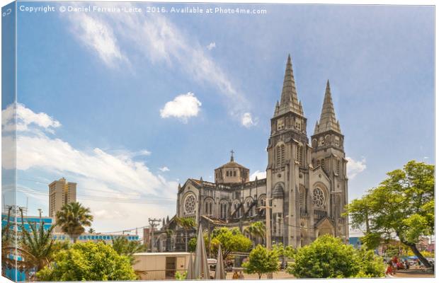 Metropolitan Cathedral Fortaleza Brazil Canvas Print by Daniel Ferreira-Leite