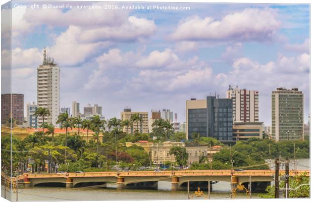 Cityscape of Recife, Pernambuco Brazil Canvas Print by Daniel Ferreira-Leite