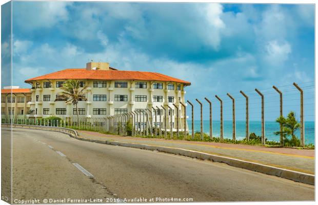 Eclectic Style Building Natal Brazil Canvas Print by Daniel Ferreira-Leite