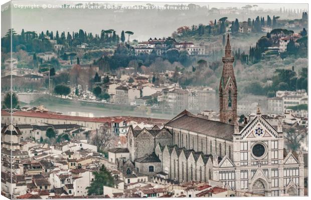 Aerial View Florence, Italy Canvas Print by Daniel Ferreira-Leite