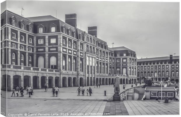 Plaza del Milenio in Mar del Plata Canvas Print by Daniel Ferreira-Leite